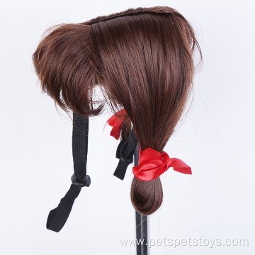 Synthetic Accessories Pet Wig Headgear for Halloween